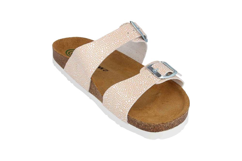 Dr. Brinkmann Pantoletten In Übergrößen Rosa 701474-42 Große Damenschuhe