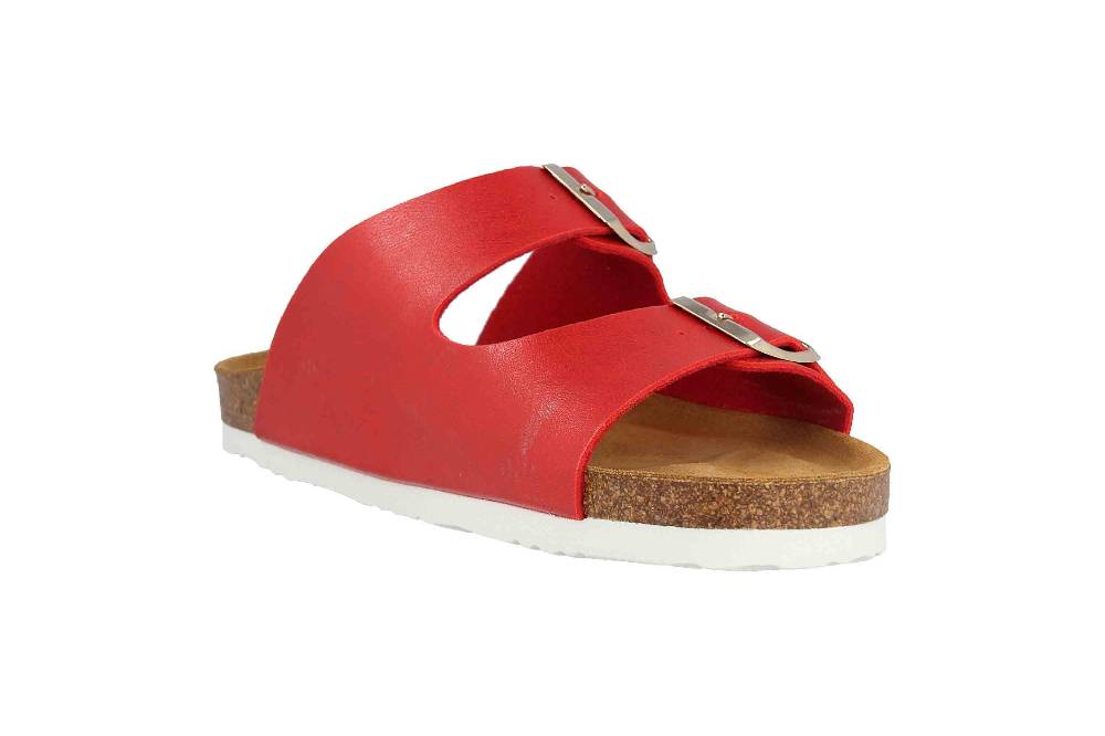 Dr. Brinkmann Pantoletten In Übergrößen Rot 701476-4 Große Damenschuhe