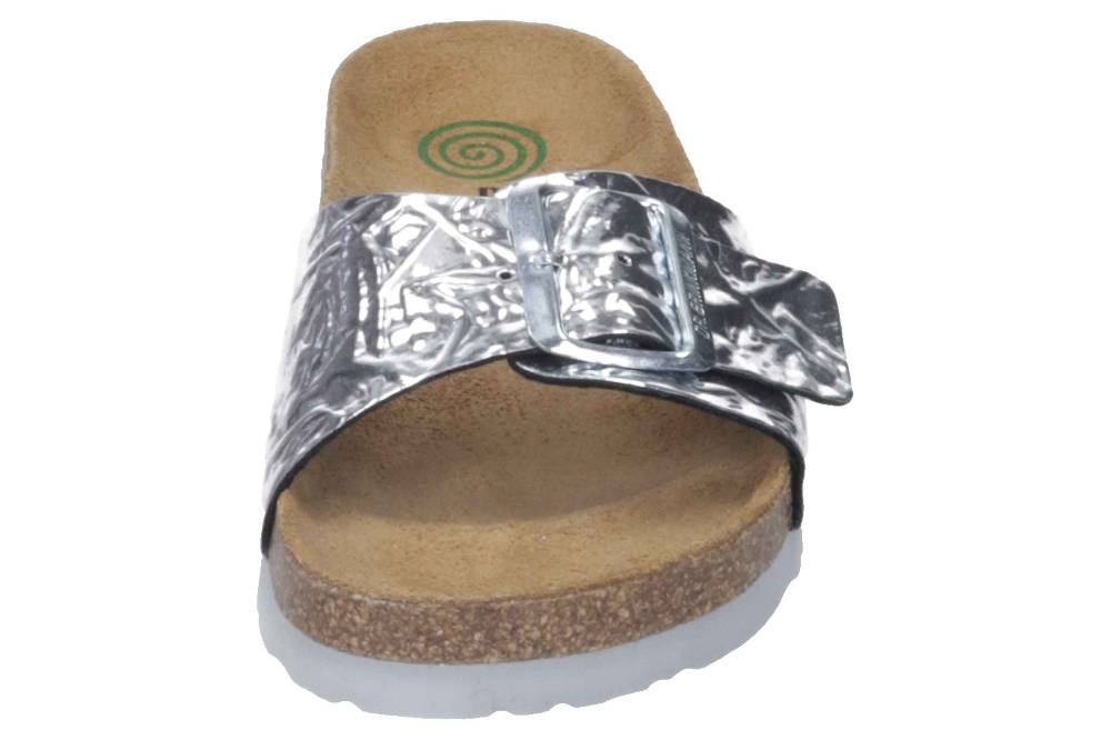 Dr. Brinkmann Pantoletten In Übergrößen Silber 701254 92 Große Damenschuhe