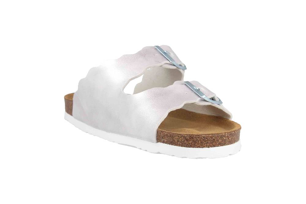 Dr. Brinkmann Pantoletten In Übergrößen Weiß 700341-03 Große Damenschuhe