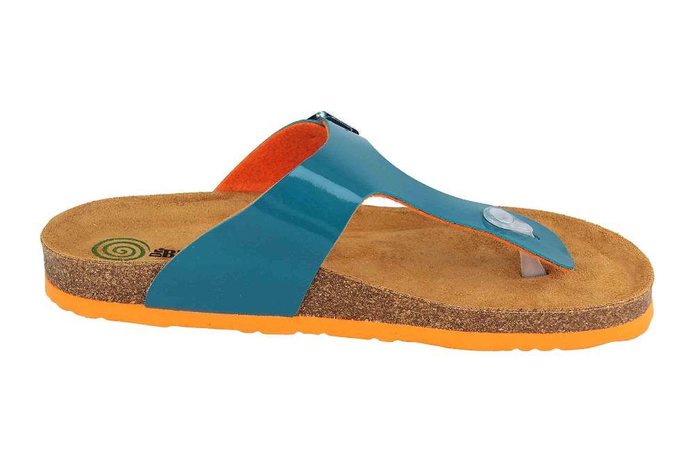 Dr. Brinkmann Zehentrenner In Übergrößen Blau 701478-5 Große Damenschuhe