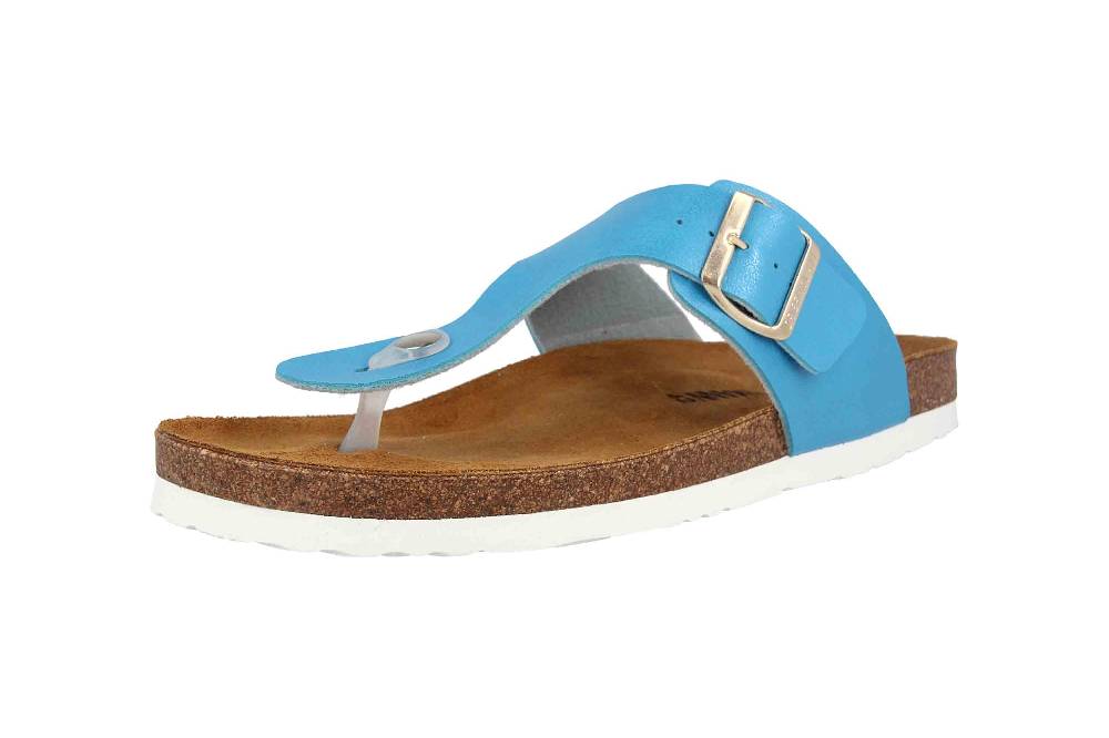 Dr. Brinkmann Zehentrenner In Übergrößen Blau 701475-51 Große Damenschuhe