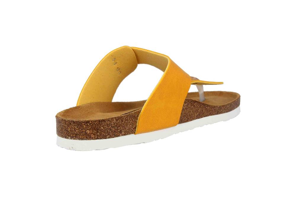 Dr. Brinkmann Zehentrenner In Übergrößen Gelb 701475-6 Große Damenschuhe