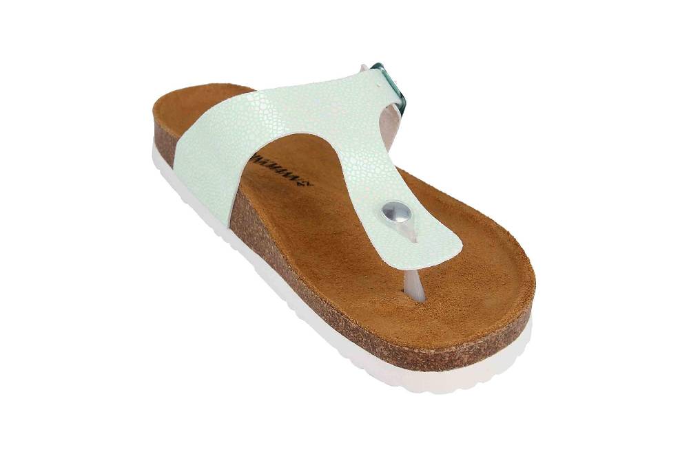 Dr. Brinkmann Zehentrenner In Übergrößen Grün 701473-71 Große Damenschuhe