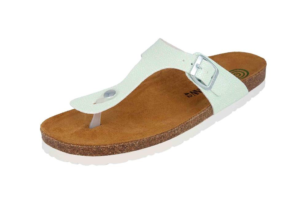 Dr. Brinkmann Zehentrenner In Übergrößen Grün 701473-71 Große Damenschuhe