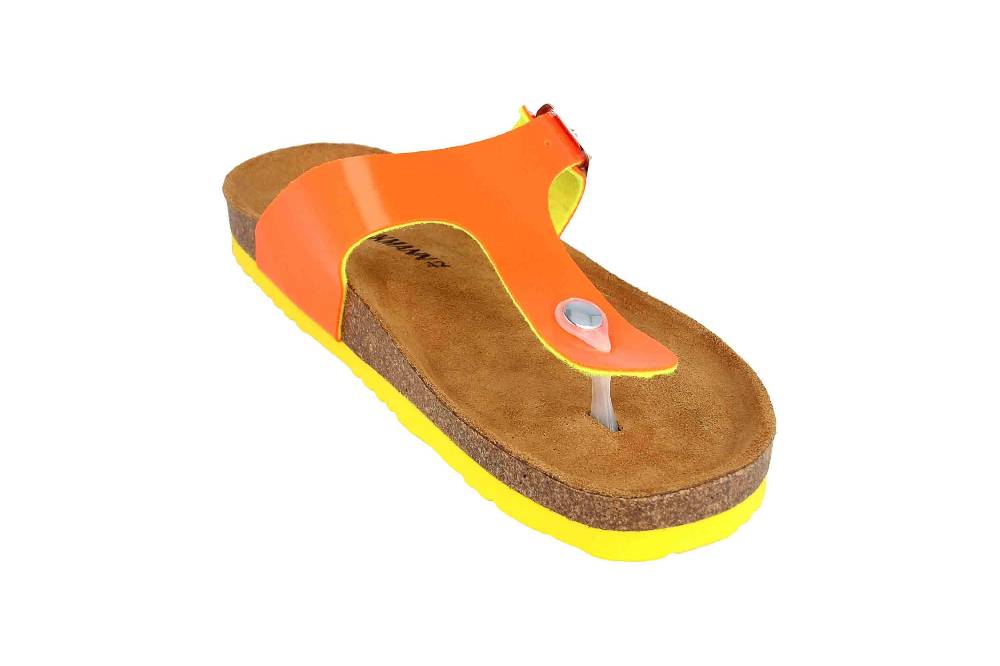 Dr. Brinkmann Zehentrenner In Übergrößen Orange 701478-62 Große Damenschuhe