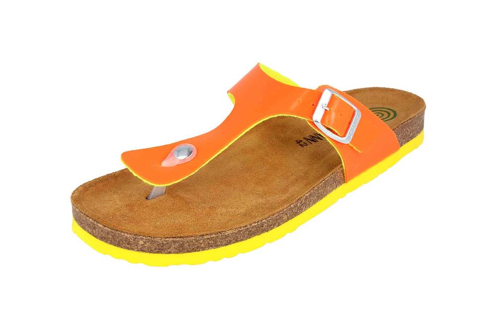 Dr. Brinkmann Zehentrenner In Übergrößen Orange 701478-62 Große Damenschuhe