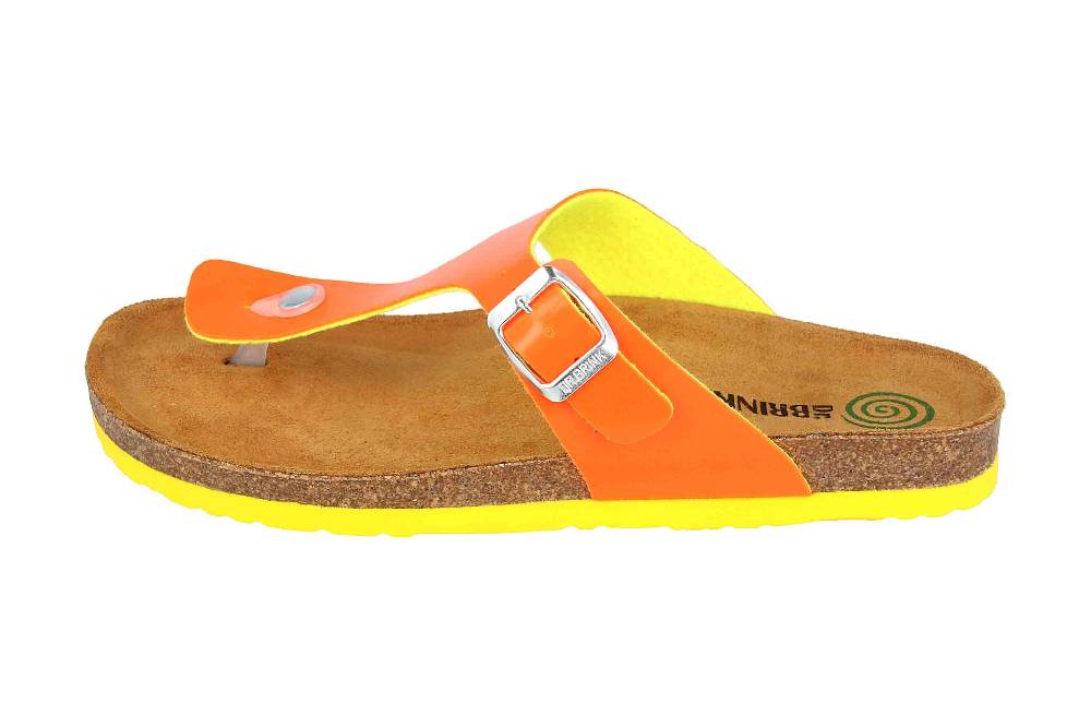 Dr. Brinkmann Zehentrenner in Übergrößen Orange 701478-62 große Damenschuhe