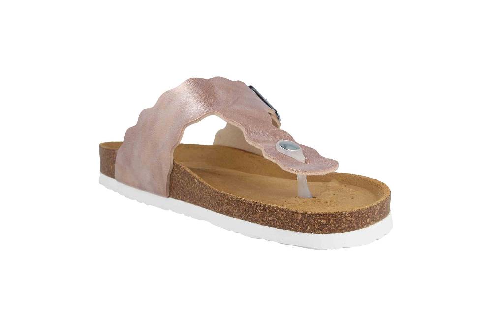 Dr. Brinkmann Zehentrenner In Übergrößen Rosa 700342-42 Große Damenschuhe