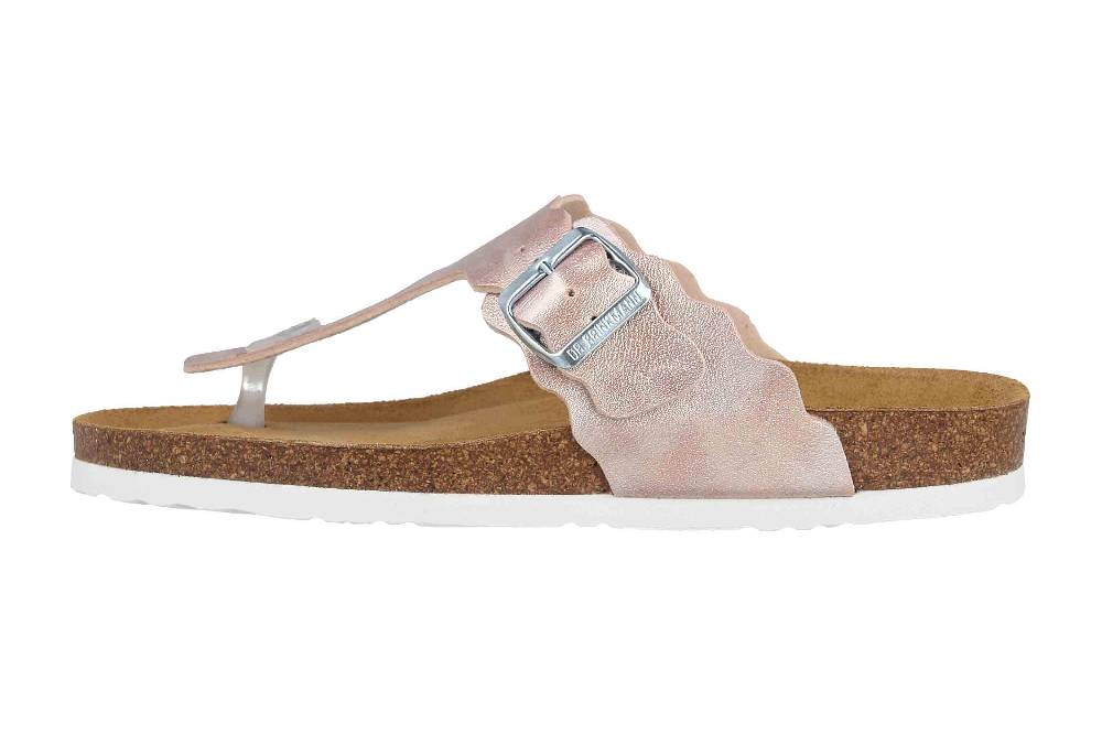 Dr. Brinkmann Zehentrenner in Übergrößen Rosa 700342-42 große Damenschuhe