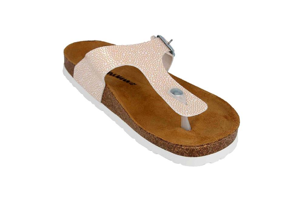 Dr. Brinkmann Zehentrenner In Übergrößen Rosa 701473-42 Große Damenschuhe