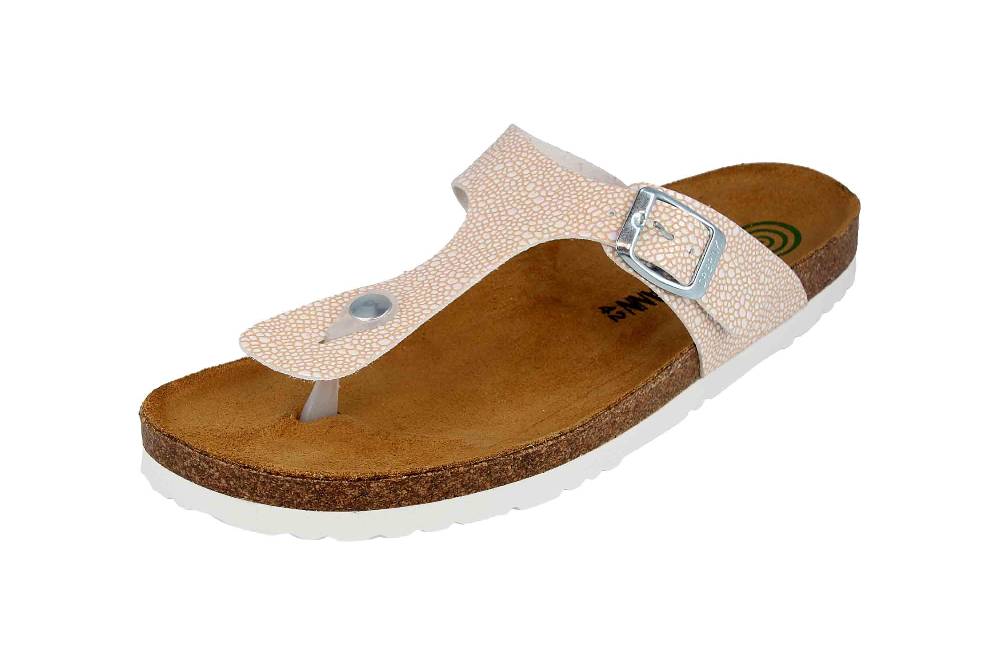 Dr. Brinkmann Zehentrenner In Übergrößen Rosa 701473-42 Große Damenschuhe