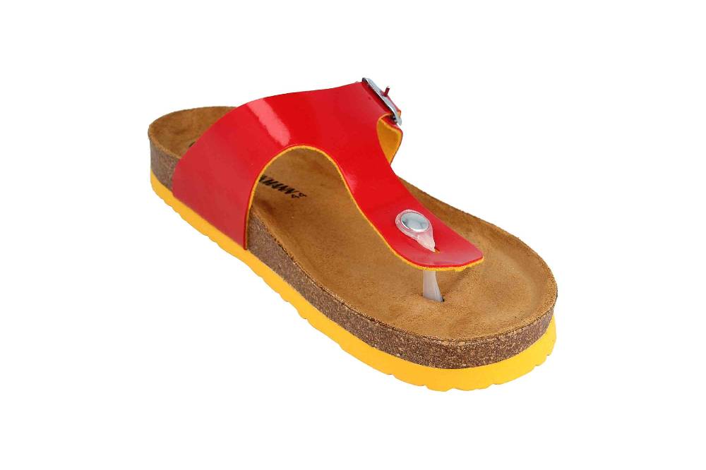 Dr. Brinkmann Zehentrenner In Übergrößen Rot 701478-4 Große Damenschuhe