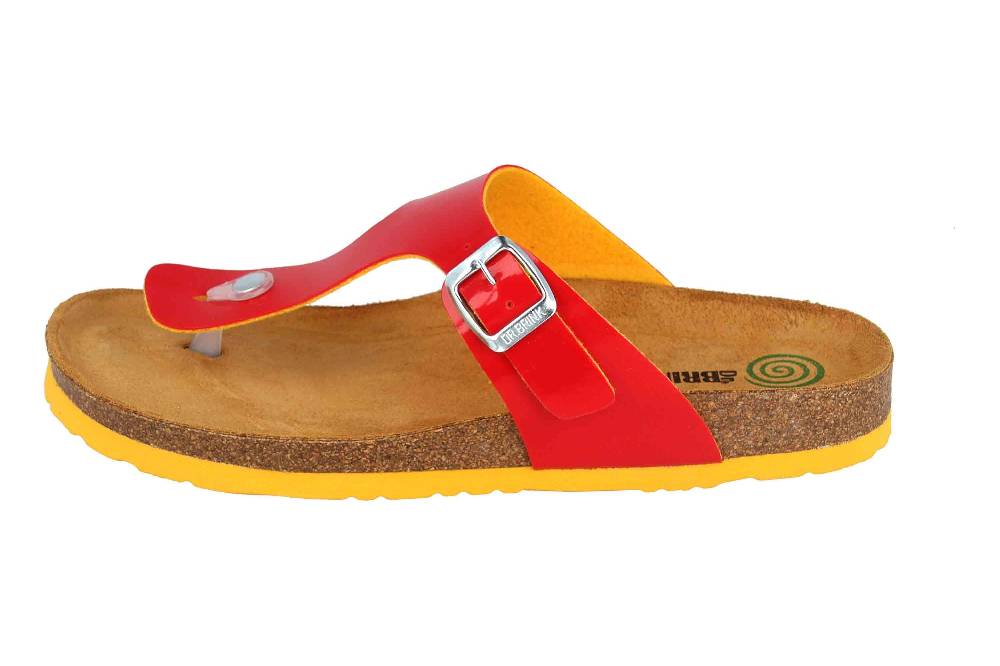 Dr. Brinkmann Zehentrenner in Übergrößen Rot 701478-4 große Damenschuhe