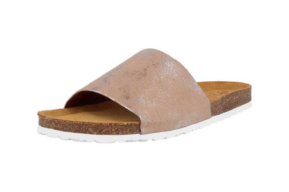 ELLA.shoes Alisson Pantoletten In Übergrößen Taupe 520018-21 Taupe Große Damenschuhe