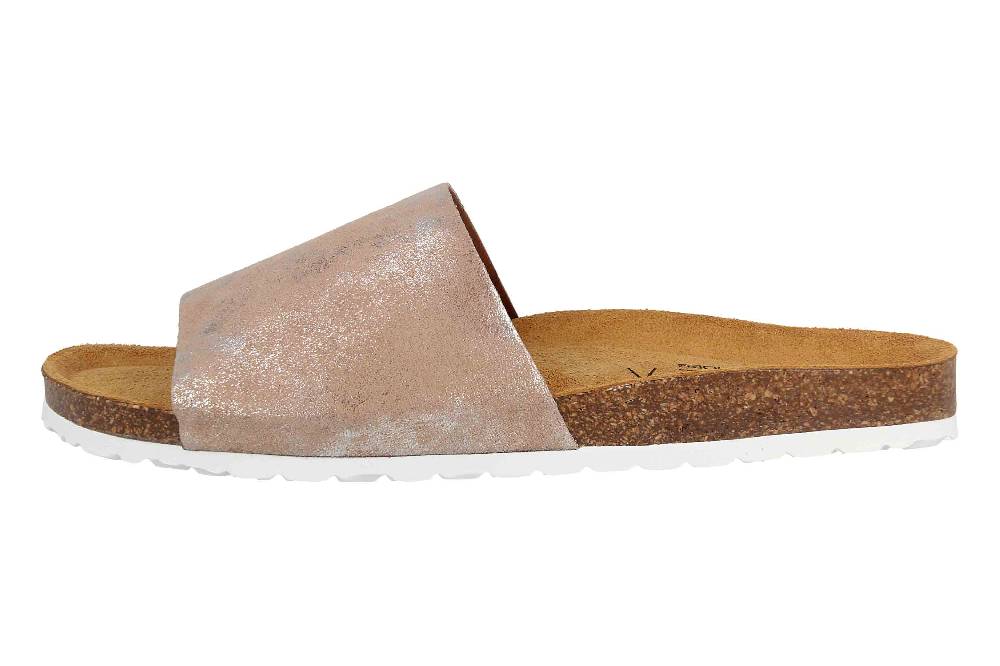 ELLA.shoes Alisson Pantoletten In Übergrößen Taupe 520018-21 Taupe Große Damenschuhe