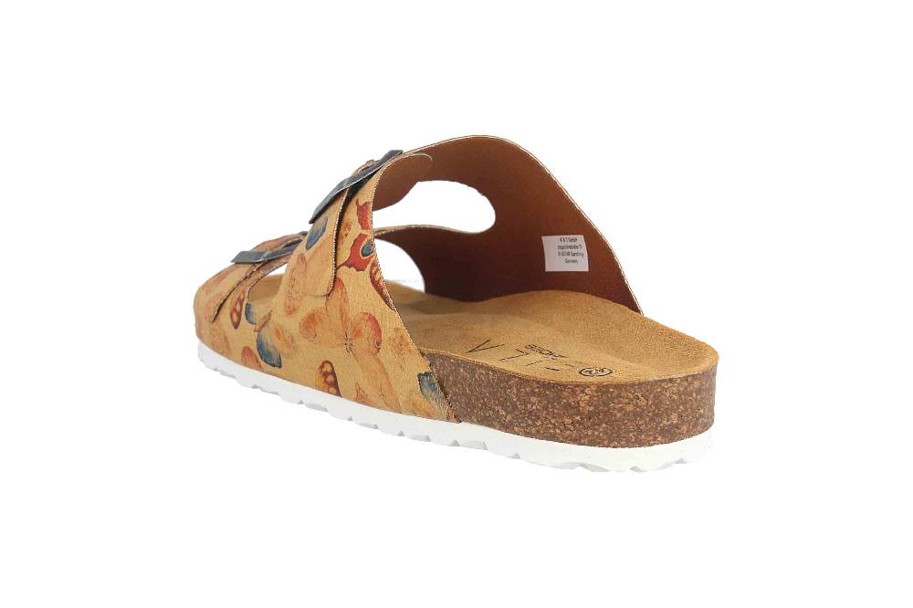 ELLA.shoes Butterfly Pantoletten In Übergrößen Gelb 15-0016 Amarillo Große Damenschuhe