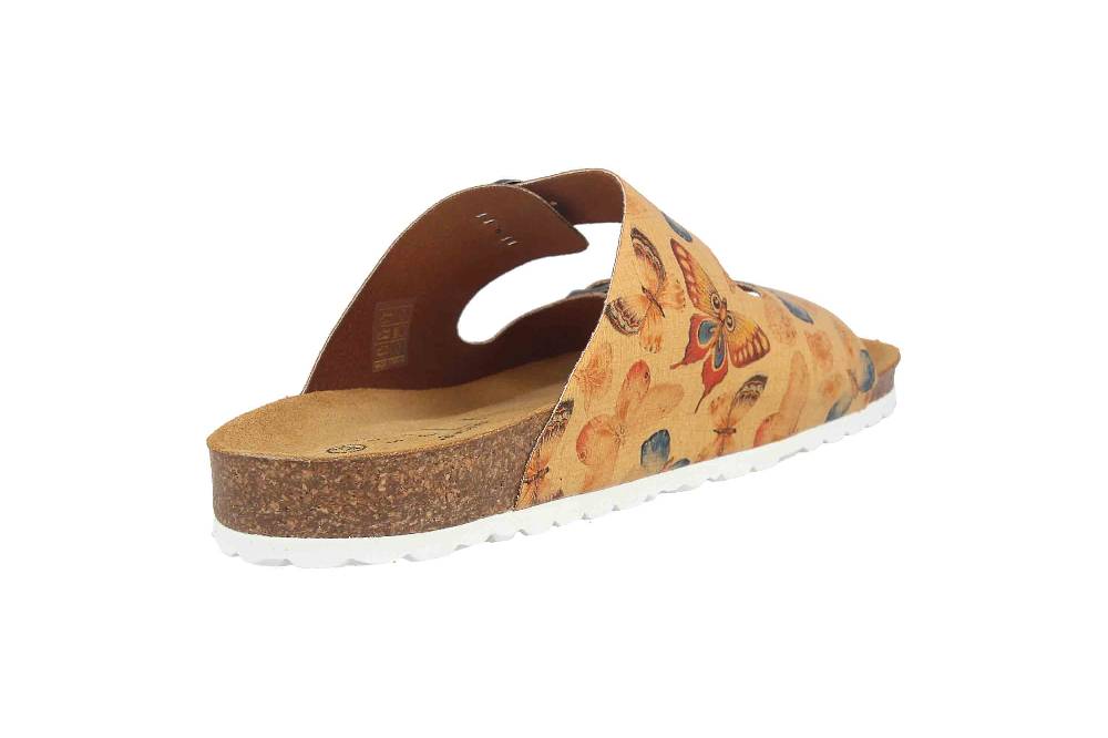 ELLA.shoes Butterfly Pantoletten In Übergrößen Gelb 15-0016 Amarillo Große Damenschuhe