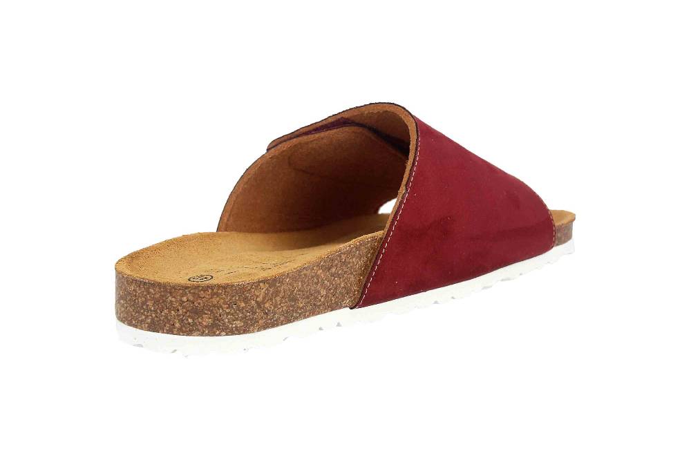 ELLA.shoes Ultrasuede Rec Pantoletten In Übergrößen Bordeaux 520038-01 Burdeos Große Damenschuhe
