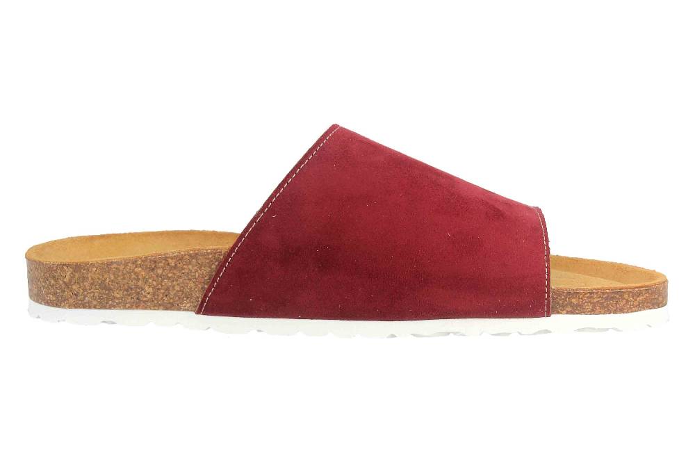 ELLA.shoes Ultrasuede Rec Pantoletten In Übergrößen Bordeaux 520038-01 Burdeos Große Damenschuhe