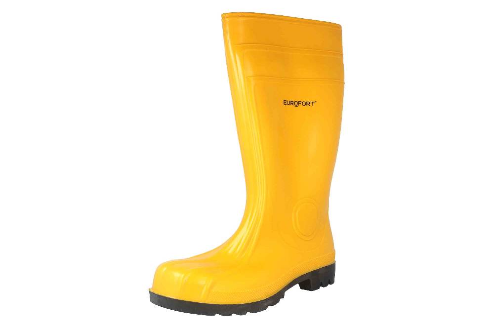 EUROFORT Sicherheits Baustiefel Gummistiefel In Übergrößen Gelb 35361 Große Herrenschuhe