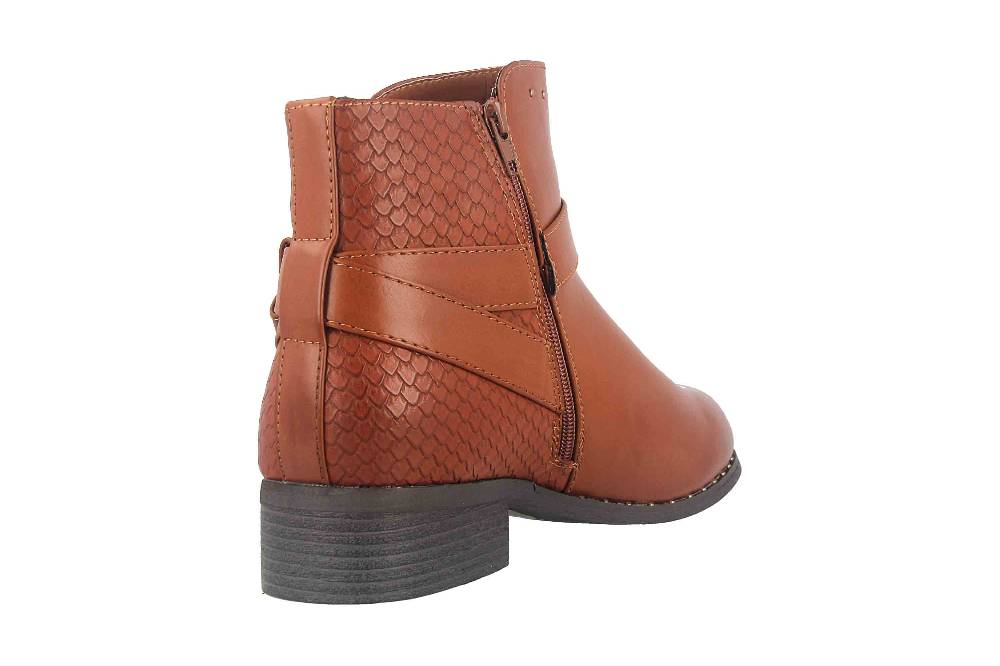 Fitters Footwear Alma Stiefeletten In Übergrößen Braun 2.239210 Brandy Große Damenschuhe