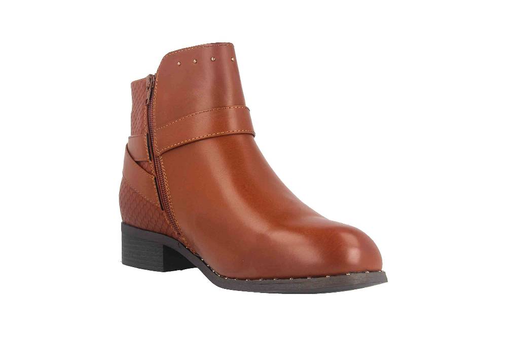 Fitters Footwear Alma Stiefeletten In Übergrößen Braun 2.239210 Brandy Große Damenschuhe