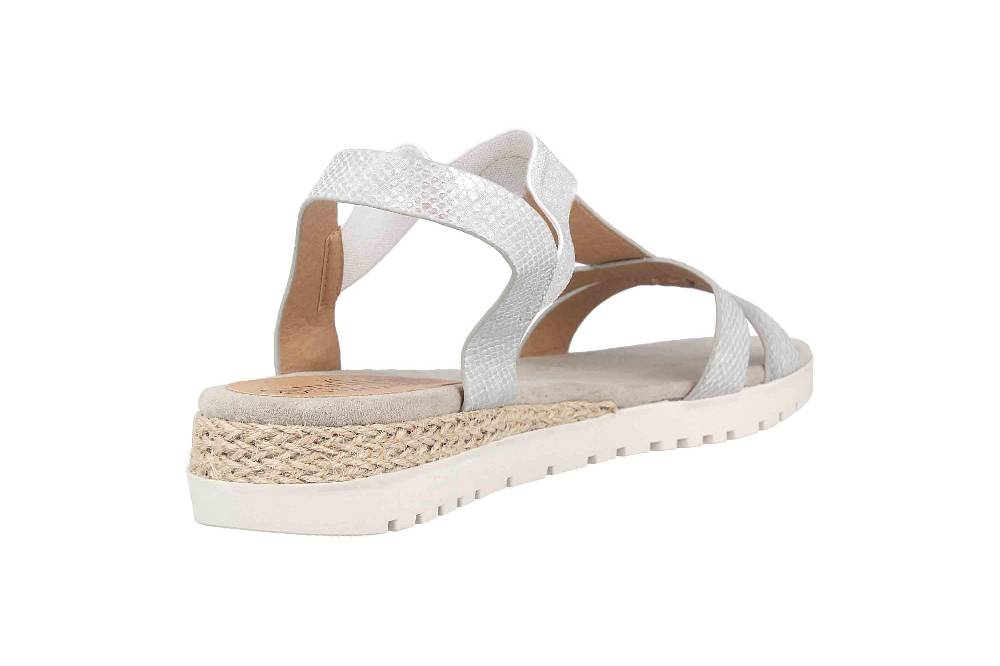 Fitters Footwear Annika Sandalen In Übergrößen Silber 2.954521 Silver Große Damenschuhe