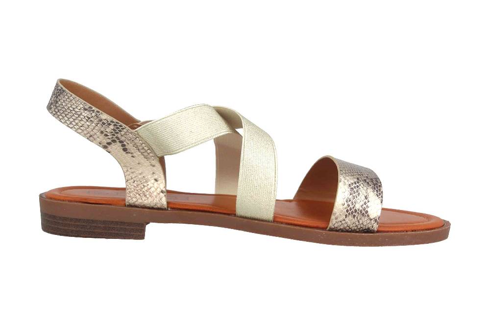 Fitters Footwear Ava Sandalen In Übergrößen Gold 2.156807 Gold Große Damenschuhe