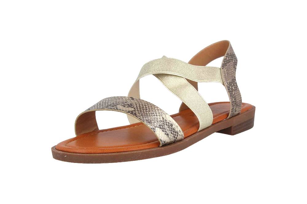 Fitters Footwear Ava Sandalen In Übergrößen Gold 2.156807 Gold Große Damenschuhe