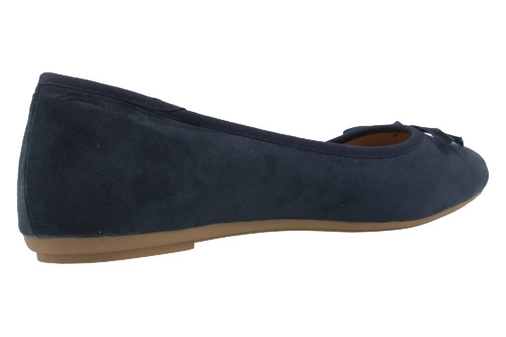 Fitters Footwear Ballerinas In Übergrößen Blau 2.589601 Helen Navy Micro Große Damenschuhe