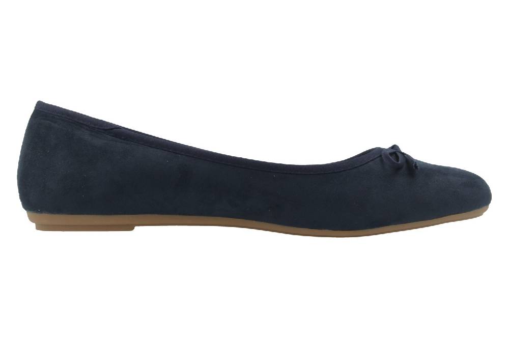 Fitters Footwear Ballerinas In Übergrößen Blau 2.589601 Helen Navy Micro Große Damenschuhe