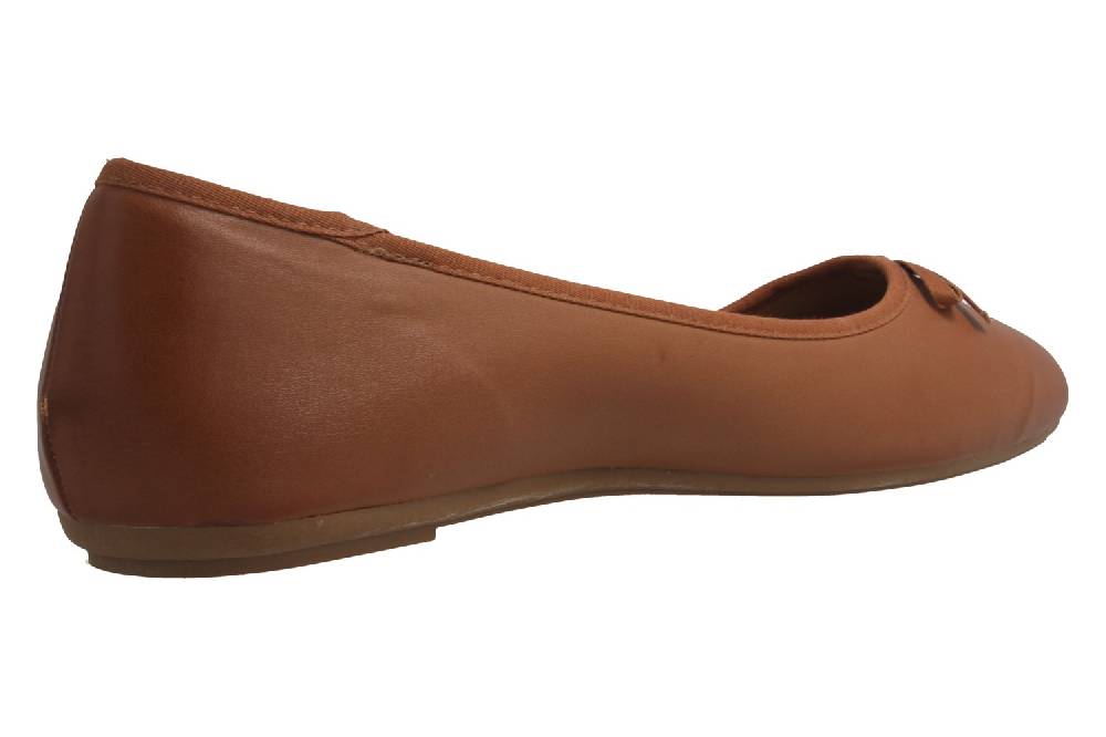 Fitters Footwear Ballerinas In Übergrößen Braun 2.589609 Helen Brandy PU Große Damenschuhe
