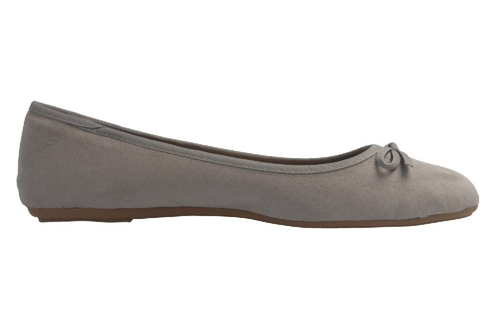 Fitters Footwear Ballerinas In Übergrößen Grau 2.589601 Helen Lt. Grey MF Große Damenschuhe