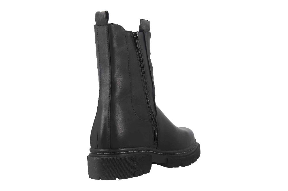 Fitters Footwear Cara Stiefeletten In Übergrößen Schwarz 2.AC3801 Black Große Damenschuhe