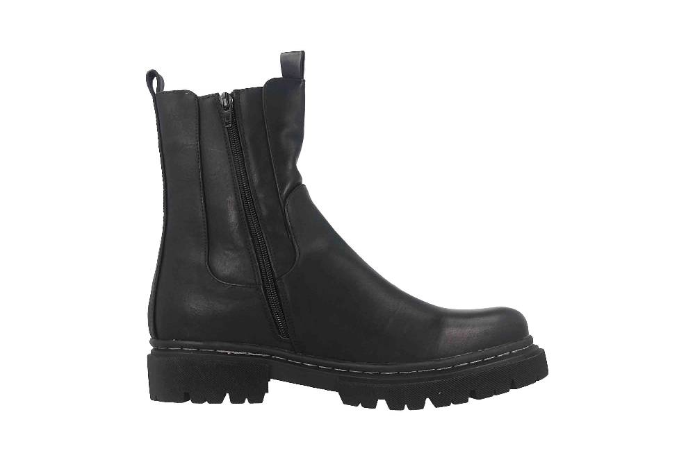 Fitters Footwear Cara Stiefeletten In Übergrößen Schwarz 2.AC3801 Black Große Damenschuhe