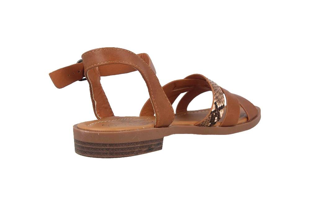 Fitters Footwear Carina Sandalen In Übergrößen Braun 2.156809 Brandy Große Damenschuhe