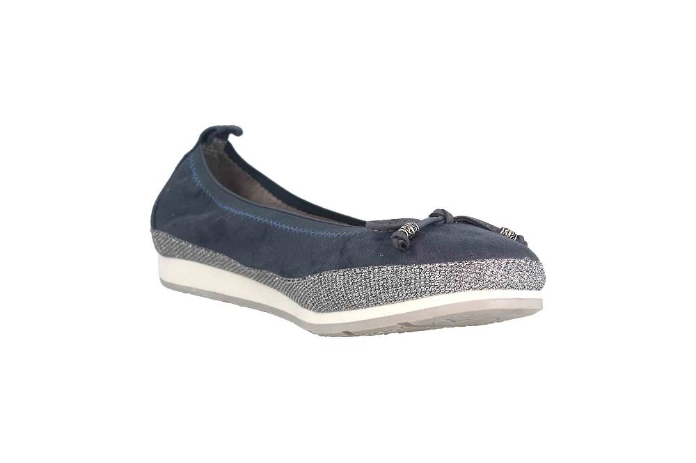 Fitters Footwear Celine Ballerinas In Übergrößen Blau 2.132301 Navy MF Große Damenschuhe