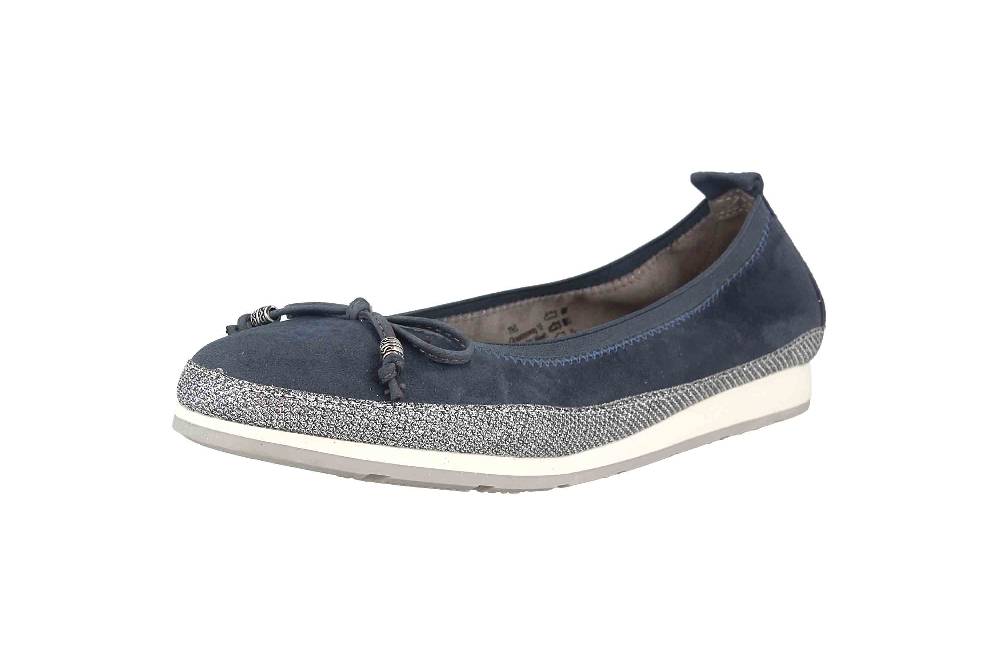 Fitters Footwear Celine Ballerinas In Übergrößen Blau 2.132301 Navy MF Große Damenschuhe