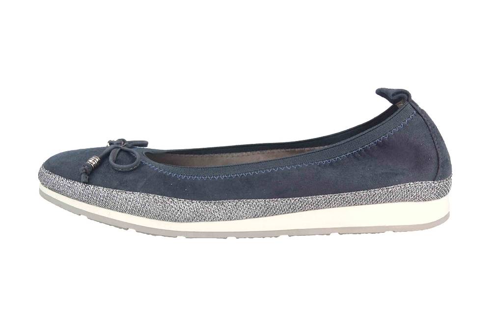 Fitters Footwear Celine Ballerinas in Übergrößen Blau 2.132301 Navy MF große Damenschuhe