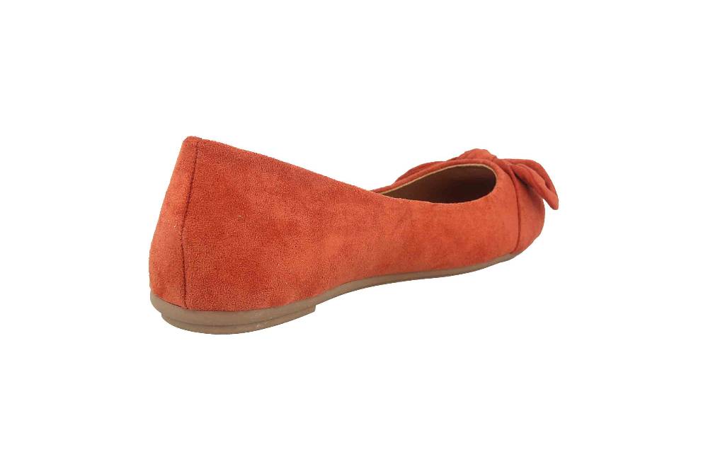 Fitters Footwear Claire Ballerinas In Übergrößen Orange 2.589647 Rust Große Damenschuhe