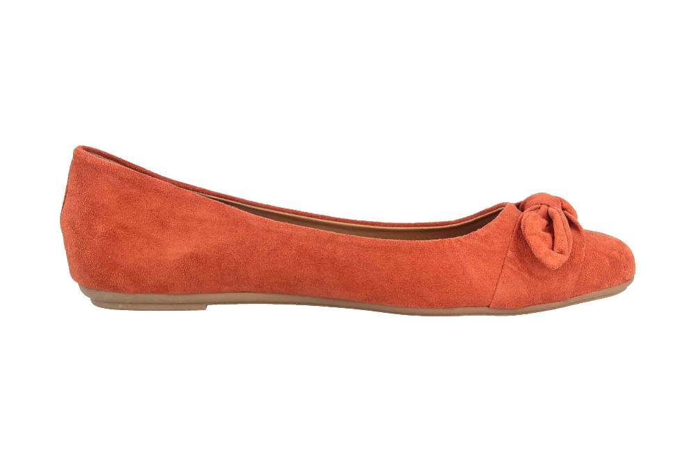 Fitters Footwear Claire Ballerinas In Übergrößen Orange 2.589647 Rust Große Damenschuhe