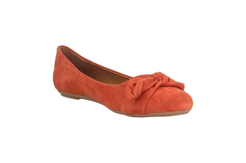 Fitters Footwear Claire Ballerinas In Übergrößen Orange 2.589647 Rust Große Damenschuhe