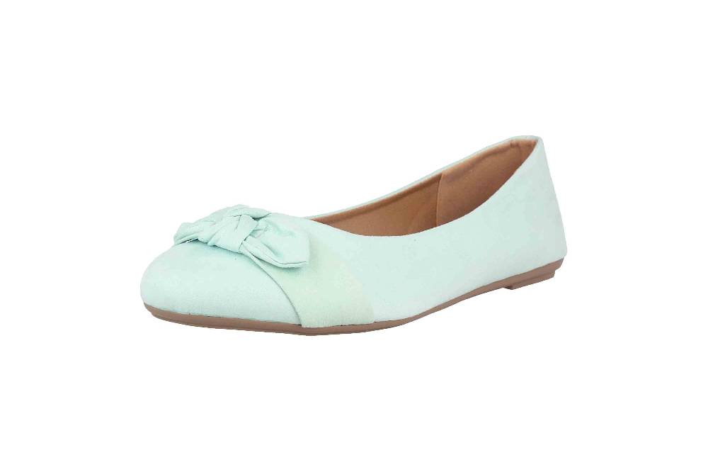 Fitters Footwear Claire Ballerinas In Übergrößen Grün 2.589647 Pastel Grün Große Damenschuhe