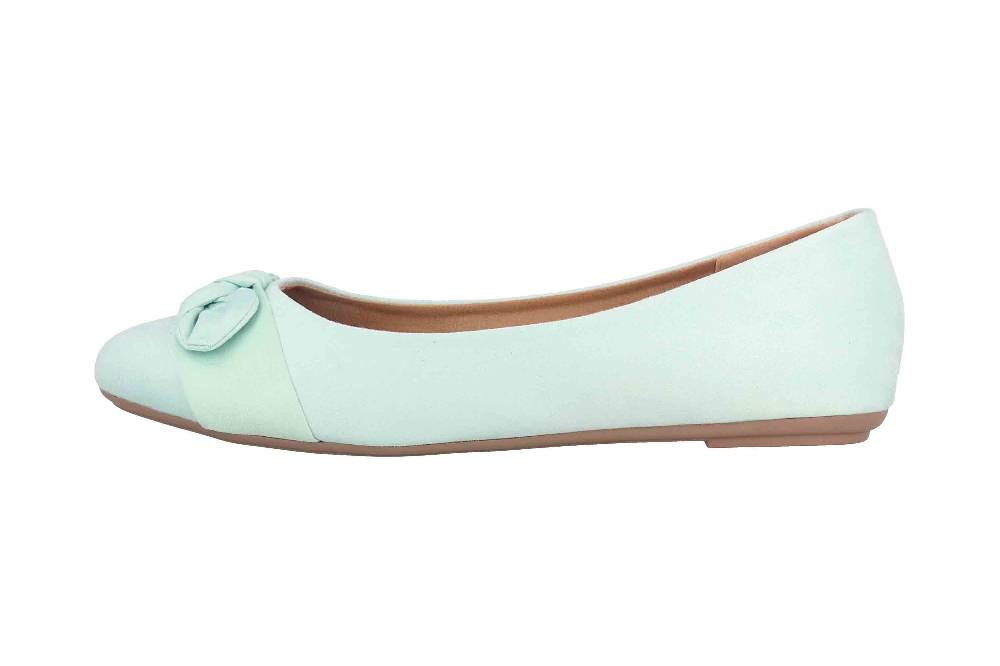 Fitters Footwear Claire Ballerinas in Übergrößen Grün 2.589647 Pastel Grün große Damenschuhe