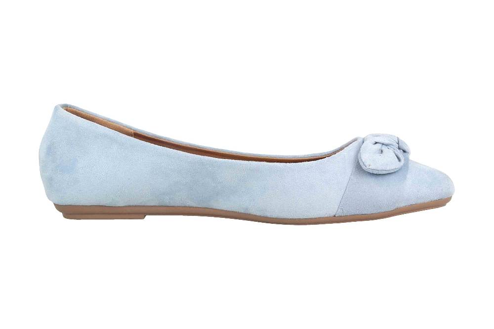 Fitters Footwear Claire Ballerinas In Übergrößen Blau 2.589647 Pastel Blue Große Damenschuhe