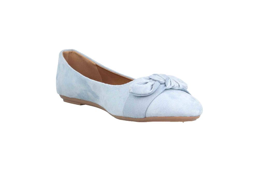 Fitters Footwear Claire Ballerinas In Übergrößen Blau 2.589647 Pastel Blue Große Damenschuhe