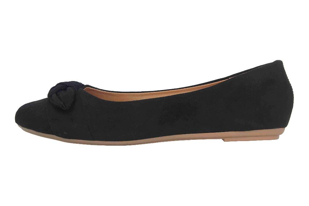 Fitters Footwear Claire Ballerinas in Übergrößen Schwarz 2.589647 Black große Damenschuhe