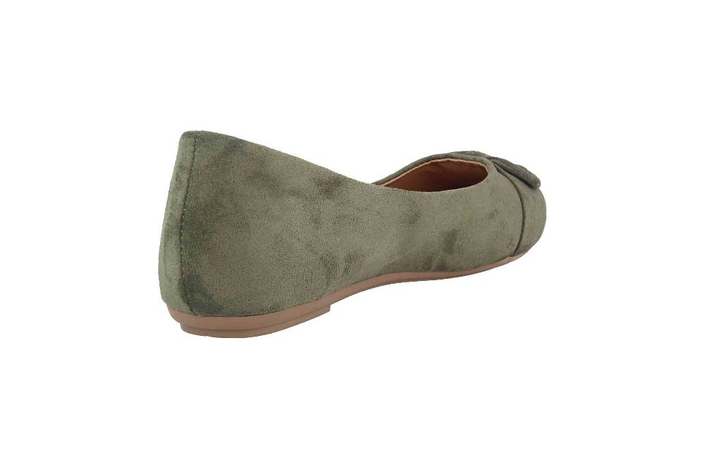 Fitters Footwear Claire Ballerinas In Übergrößen Grün 2.589647 Green Große Damenschuhe
