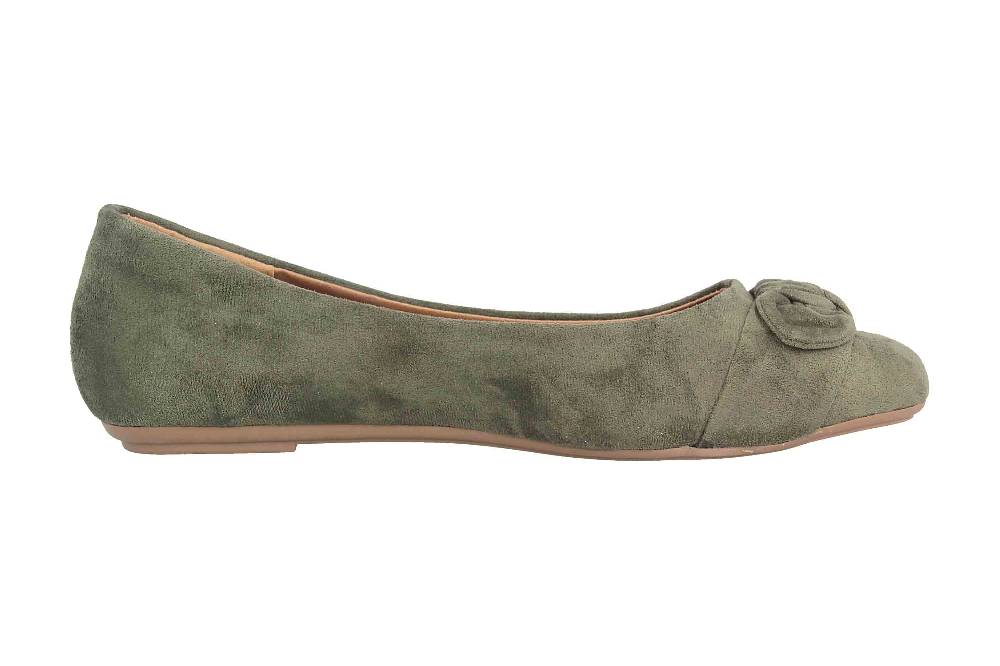 Fitters Footwear Claire Ballerinas In Übergrößen Grün 2.589647 Green Große Damenschuhe